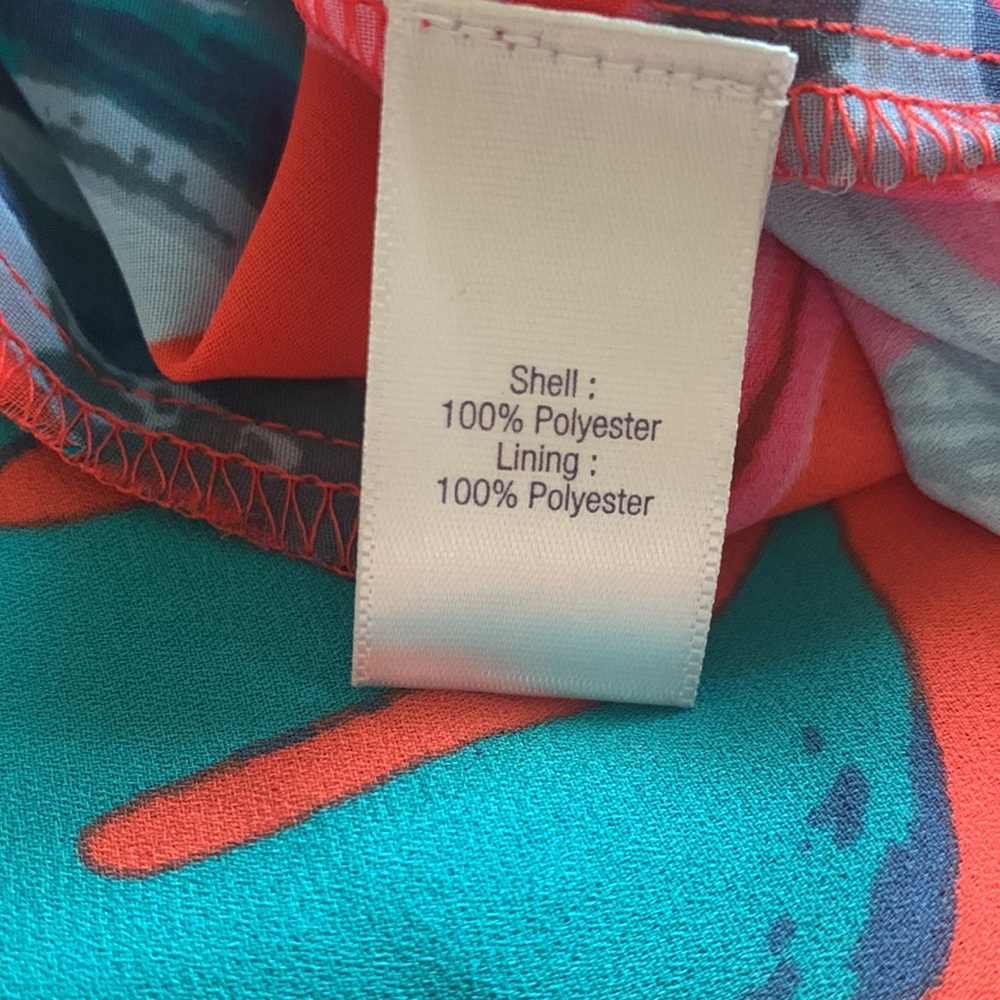Jennifer Lopez halter top Medium multi color red blue pink - Picture 7 of 8